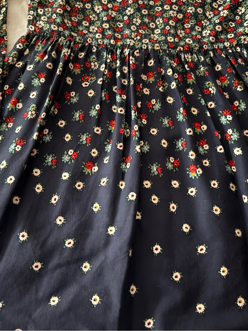 Johnnie B by Boden Navy Blue Floral Dress 13-14 Years - Picture 3 of 6